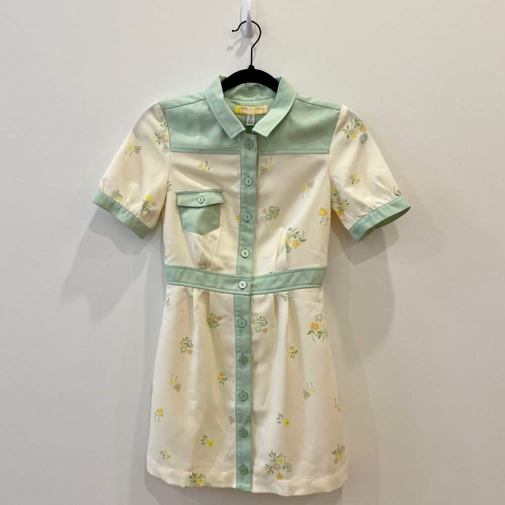 Urban Outfitters Carla Collared Floral Mini Dress